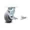 Service Caster 5 Inch Thermoplastic Rubber Caster with Ball Bearing and Brake/Swivel Lock SCC SCC-30CS520-TPRBD-TLB-BSL - alternate 1